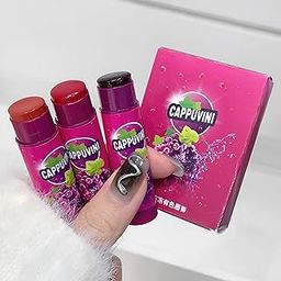 CAPPUVINI Fruit Grape Tinted Lip Balm | Baby Pink Nude Dream Colors | Long Stay Waterproof Formula | Non-Sticky Long-Lasting | 3 Piece Lip Gloss Combo Pack | Moisturizing Lip Tint Combo Pack for Women & Girls-image-62