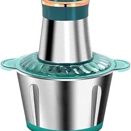 SHIKSHAPATRI Stainless Steel Electric Meat Grinders with 2-Speed 250W Meat Grinder & Bowl for Kitchen Food Chopper, Meat, Vegetables, Onion Slicer Garlic Slicer Dicer Food Processor (2 Liter)-18
