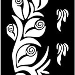 Temporary Tattoowala DIY Mehndi Stencil Kit with Floral, Vine, and Dot Designs for Everyday Artistic Use-13