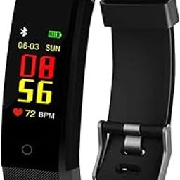 Ubersweet® ID115 Plus Walking Pedomer Pressure Monitor Heart Rate Fitness Tracker Pedomers Running Step Counter 2019 : Green-picture-17