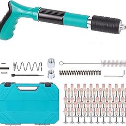METASALES Manual Mini Steel Nail Gun- 5 Speed Adjustable Mini Nail Gun with Nails-Concrete Nail Gun Kits- Woodworking and Decoration- Built-in Air Nailer for Red Brick,Concrete Walls,(50 Nails extra)-image-48