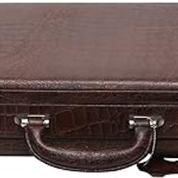 Genuine Leather Briefcase Laptop Compartment Expandable Features High-Security Combo Number Lock Briefcase Bag for Men (Brown)-picture-19