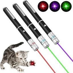 Climberty® 3Pcs Laser Light LED Cat Chasing Laser Pointer Pens, Red/Green/Purple Light Dogs Pet Laser Pointer, Indoor Interactive Chase Cats Lazer Pointer Pen (Without Battery)-picture-31
