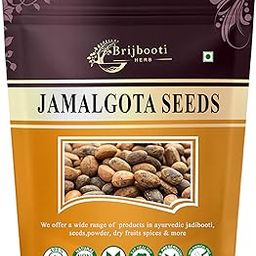 Brijbooti Jamalgota Seed 100 Gram - Jamal ghota Seeds - Croton Seed - Neervalam - Narchalam Seeds - Nepali Japala-image-54