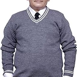 School Uniform Full Sleeves Sweater - Daffodil-image-4