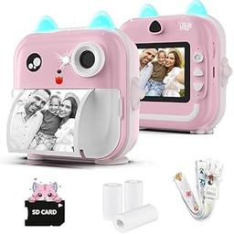 Instant Print Camera for Kids - 1080P HD, 48MP, SD Card, 1 Roll Print Paper, Gift for Boys and Girls Camera for Kids 4-12 (Purple)-20