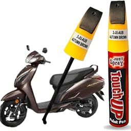 Just Spray Autumn Brown Scooty Scratch Remover Touch Up Paint Pen for Scooty, Automotive Scooty Paint Pen, 2 IN 1 Scooty Paint Scratch Repair for Deep Scratches, Special-Purpose Jupiter Scooty Paint Universal Color-image-6