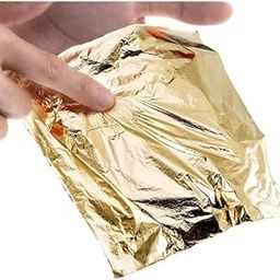GSWC GOLD LEAF 100 Sheets - 8x8cm Brilliant Gold Foil Paper for Gilding, Crafting, DIY Arts Projects, Home Decoration, Art Work & More | Easy-to-Use Metallic Accents-image-58
