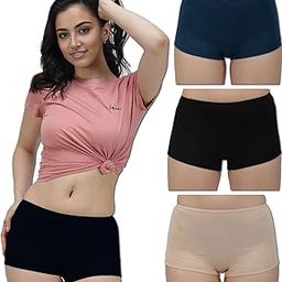 Women's Boy Shorts Underwear Antibacterial Micromodal Airsoft, Soft Viscose Cotton|Boy Short - Non-Itch, No Chafing, Sweat-Proof Comfort (Combo Pack-3)-image-73