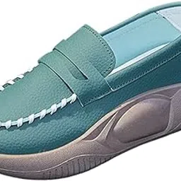 loom tree Casual Women Shoes Comfortable Slip On Soft for Indoor Outdoor Walking Green 36-picture-34