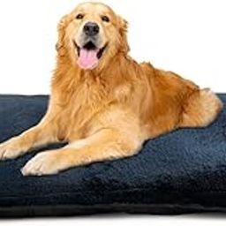 KIBBO Faux Fur Winter Flat Bed for Dogs & Cats| Detachable Cover & Anti-Skid Base with Soft Faux Fabric, Spacious & Versatile Design for Extra Comfort | Large Size Breeds (Blue)-image-53