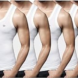 Men's Regular Fit Vest (F/L RN W 90x5_White L)-picture-48