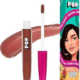 SUGAR POP High Shine Lip Gloss | Contains Vitamin E & Hyaluronic Acid | Nourishing - 03 Maple Syrup-image-16