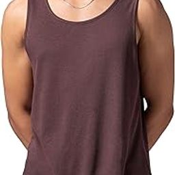 DAMENSCH Relaxed Fit Cotton Rich Blend Waffle Texture Anti- Bacterial Super Premium Solid Tank Top Gym T shirts for Men Pack of 1-image-32