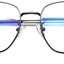 Square Medium Computer Glasses for Men Women with Zero Power Blue Light Blocking Lenses for Women/Girls(SIZE MEDIUM) AG238-picture-5