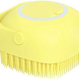 Keli Silicone Bath Massage grooming Brush for Shower for Men Women Kids with Soap and Shampoo Dispenser with Soft Silicone Bristle for Long Short Haired Dogs Cats Pet (Pack of 1)-image-43