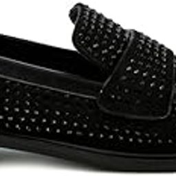 Rhinestones Embellished Loafers-image-12