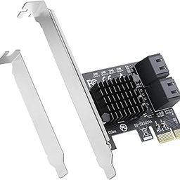 Etzin PCIe SATA Card 4 Port,PCI Express to SATA 3.0 Ports Expansion Controller Boot as System Disk for Desktop PC Support SSD and HDD with Low Profile Bracket-(EPL-752PC)-4