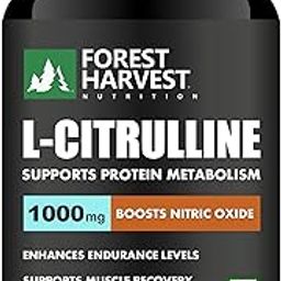 Forest Harvest L-Citrulline | 120 Veg Capsules | 1000 mg per Serving | WHO-GMP, HACCP & ISO Certified-image-49