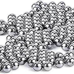 Goelite Silver Bearing Balls, 9.5 mm, 100 Count, for Cycle Ball Bearings-27
