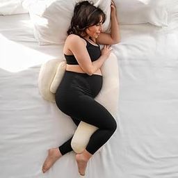 Necxy Multifunctional H Shaped Pregnancy/Maternity Pillow for Pregnant Women for Belly Stomach & Hip Pain/Body Support Pillow with Washable Cover (White, Set of 4)-7