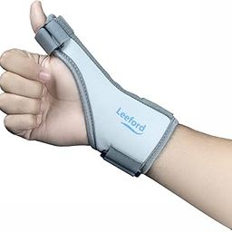 LEEFORD Polyurethane Thumb Splint Support For Right/Left Hands, Carpal Tunnel & Trigger Thumb Support For Pain Relief With Wrist Wrap|Thumb Brace, Allows Hand Movements Grey-15