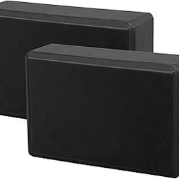 LAFILLETTE Yoga Blocks, EVA Foam Soft Non-Slip Yoga Brick for Yoga, Pilates, Meditation, Aid Balance, Fitness (BLACK)-image-88