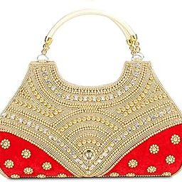 Women's Hand Clutch for Wedding & Engagement, Bridal Clutch-picture-55