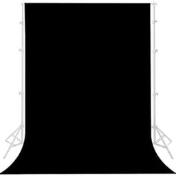 8 x 10 ft Black Screen Backdrop Background for Photography, Polyester Fabric Black Photo Backdrop Curtain Background Screen Collapsible Seamless for Photo Video Studio (Stand NOT Included)-picture-14