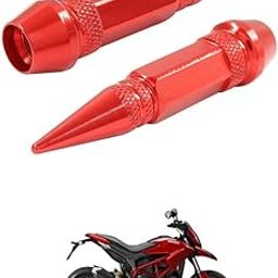 LOVMOTO Universal 2PC Spiked Aluminum Stem Valve Caps Dustproof Tire Wheel Stem Caps for Cars,SUVs,Trucks Bicycles and Motorcycles Comfortable with Hyper-mot-ard-image-81