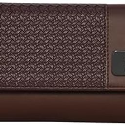 Brown Color Wicker Pattern Wallet for Women-image-11