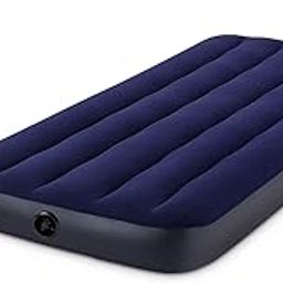 VWretails PVC Dura-Beam Classic Downy Airbed Cot Size with Manual Hand Pump - Comfortable and Convenient Sleeping Solution (Multicolor)-image-5