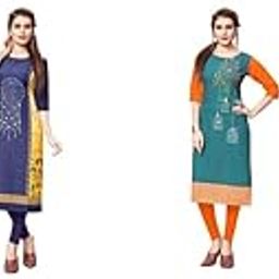 Crepe Digital Printed Kurti for Women – Stylish & Comfortable (Kidzpie_2249 XL 4) Multicolour-image-24