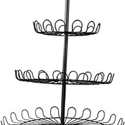 Layered Cupcake Basket Stand Elegant Cupcake Holder for Treats Donuts Pastry 3 Tiers-image-48