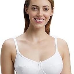 1615 Women's Wirefree Non Padded Super Combed Cotton Elastane Stretch Full Coverage Everyday Bra with Soft Adjustable Straps-8