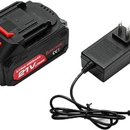 SHINTYOOL 21V Lithium Battery - 4.0 Ah Battery With Charger Adapter Led Indicator Compatible With Leaf Blower By SHINTYOOL-image-83