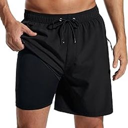 Mens Swimming Trunks Quick Dry Bathing Suits Swim Shorts with Mesh Lining and Pockets-image-28