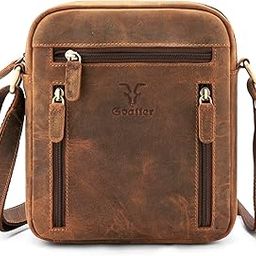 Genuine Leather Multi Pocket 9" Inch Messenger Sling Bag For Men-image-28