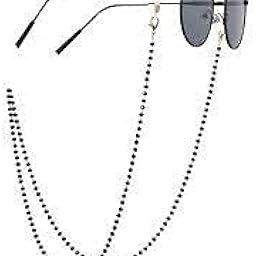 Bhavya Optic® Spectacle Chain Beaded Chain for Eyeglasses, Spectacles, Sunglasses, Reading Glasses Chain Holder, Multiuse for Mask Spectacle and Necklace Free Size-49