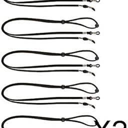 CALANDIS™ 2x5 Pieces Adjustable Velvet Eyeglass Cord Neck Strap Sunglasses Lanyard Black | Vision Care-image-71