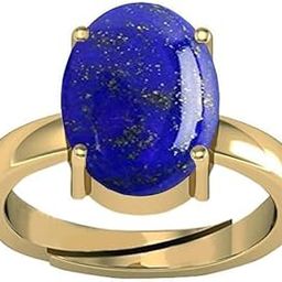 Blue Lajward Stone Natural AA++ Quality 14.25 Ratti / 13.55 Carat Original Lapis Lazuli Lajwart Rashi Ratna Pathar Gemstone Ring Gold for Men and Women-image-85