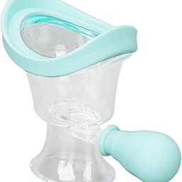 SQUEEZE RINSING EYE CUP, Eye Wash Cup For Tired Eyes, Silicone Manual Air Pressure Eye Cleaning Cup for Eye Rinse, Reduce Dust and Cosmetic Irritation (Blue)-image-3