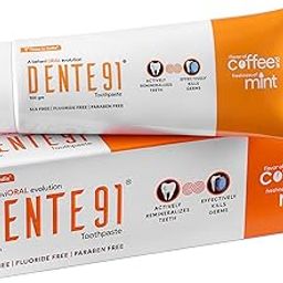 Dente91 Coffee & Mint Toothpaste | Sensitivity Relief | Repairs Cavities | Fights Gum Disease | Reduces Bad Breath | Strengthens Enamel | SLS Free | Fluoride Free -100g (Pack of 1)-image-18