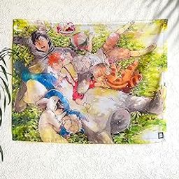 FADDY NATIVE Haikyuu Anime Inspired Flag Mini Tapestry, Volleyball n Chill Printed Anime Theme Backdrop For Wall Hanging Home Decor Bedroom (35.5 x 27.5 In)-image-48
