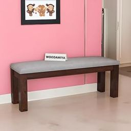 WOODAMIYA Wooden Seating Bench for Home & Office l Solid Wood Bench for Daining Table l Indoor Outdoor Seating Table l Bench for Multi Purpose l Walnut Finish, Easy DIY-image-31