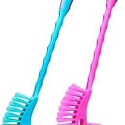 Home's Need Double-Sided Toilet Brush Set, 2 Pieces, Long Handle for Indian and Western Style Toilets-image-26