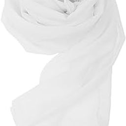 3NH® Women Large Chiffon Swimwear Pareo Scarf Beach Cover-Up Wrap Sarong White-image-12