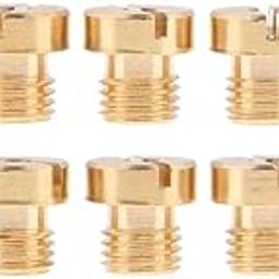 UJEAVETTE 10Pcs M6 Motorcycle Carburetor Main Jet 128-150 Carb Injectors Nozzle Kit-image-9