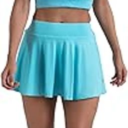 Skorts | Women's Nylon Regular Fit High Rise | High Waist Bottoms for Workout, Running, Cycling | Pro Player Flurry Flow Comfort-image-76