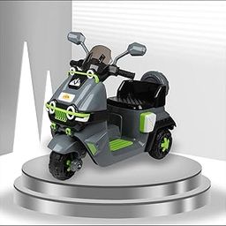 Toy Zone Electric Himalayan Scooty/Bike (Grey)| Rechargeable Bike, Scooter for 2 to 8 Years Old I Powered by 6V & 4.5 Ah Battery for 4.5 Hr to 6Hr Ride, with Bluetooth Music/Lights & Other Feautures-image-88